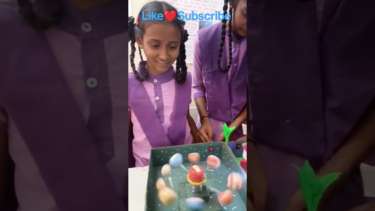 6th Class Navya Solar System Live Project #science #project #experiment #school #shorts #scienceday