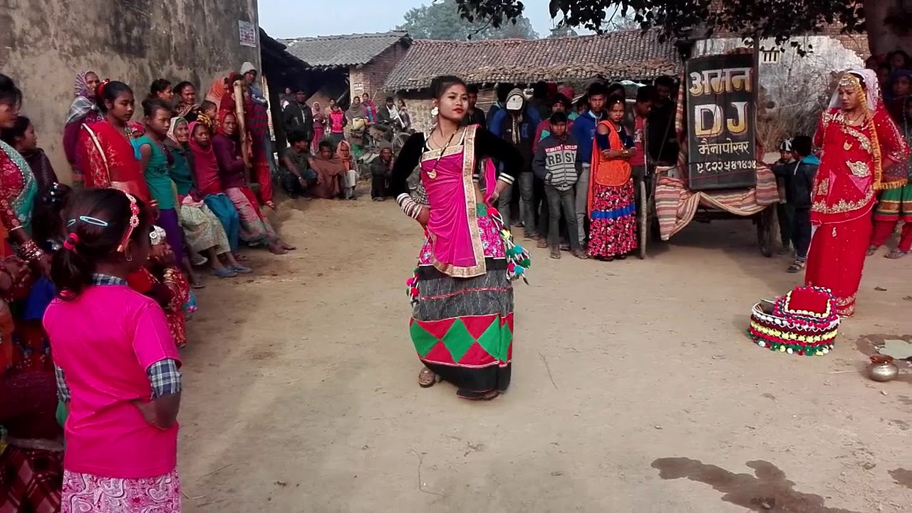 new tharu wedding dance video  (bardiya nepal)|| patli kamari lambi bal