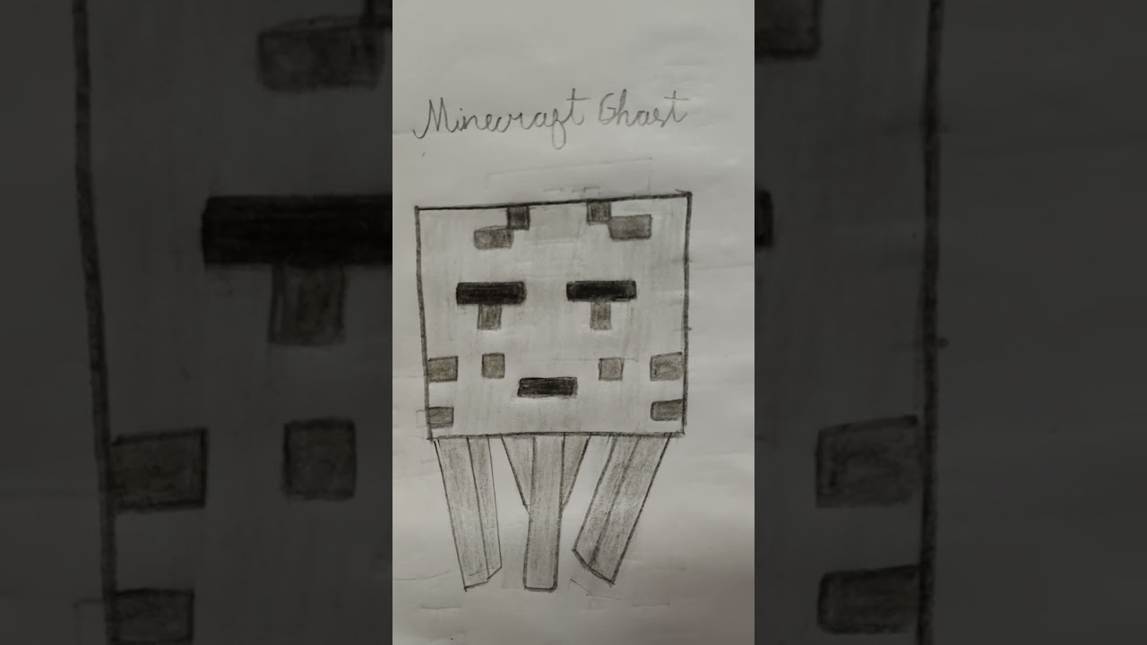 Minecraft Ghast drawing 