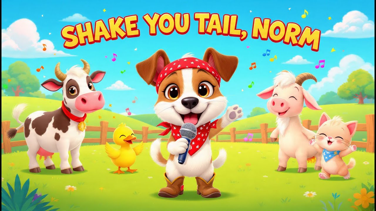 🎶 Потряси хвостом, Норм! – Анимированная детская песенка / Весёлое пение