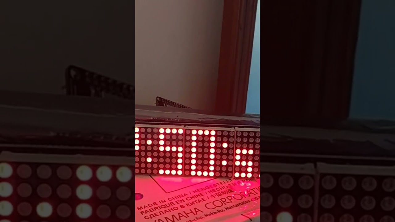 esp8266 weather and clock display