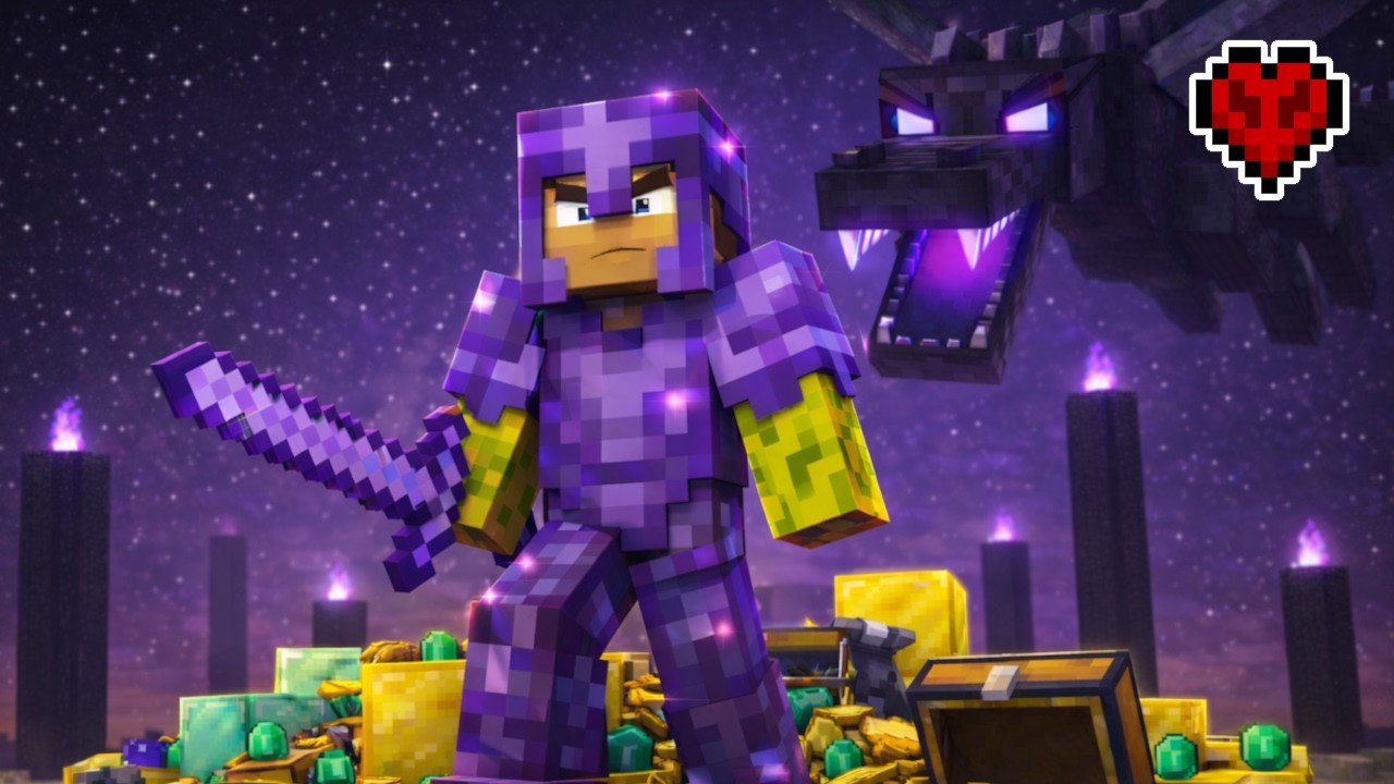 I Beat Hardcore Minecraft Using ONLY Mob Loot Bags… (Full Movie)