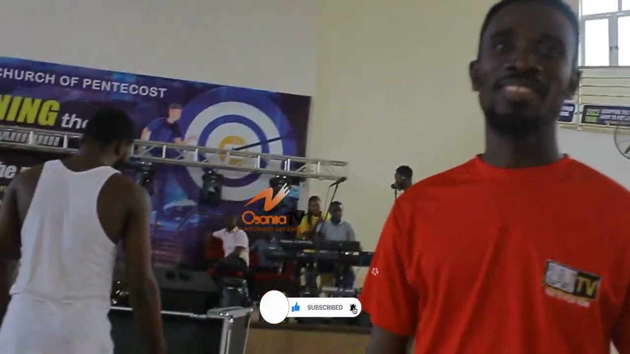 2AJ team, Pentecost Joshua and Ohemaa Eunice prepares for Osei Blessing The Lifted Praise