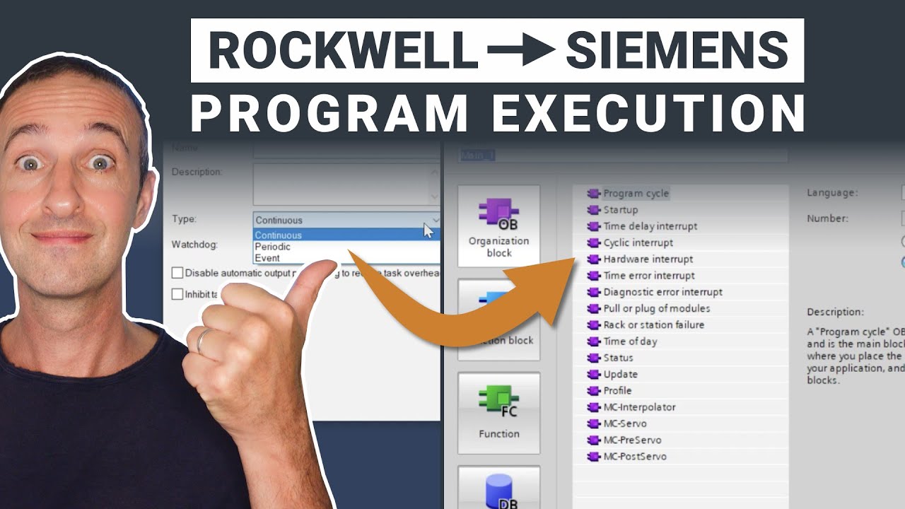 Переход с Rockwell Studio 5000 на Siemens TIA Portal: выполнение программы ПЛК (часть 1/5)