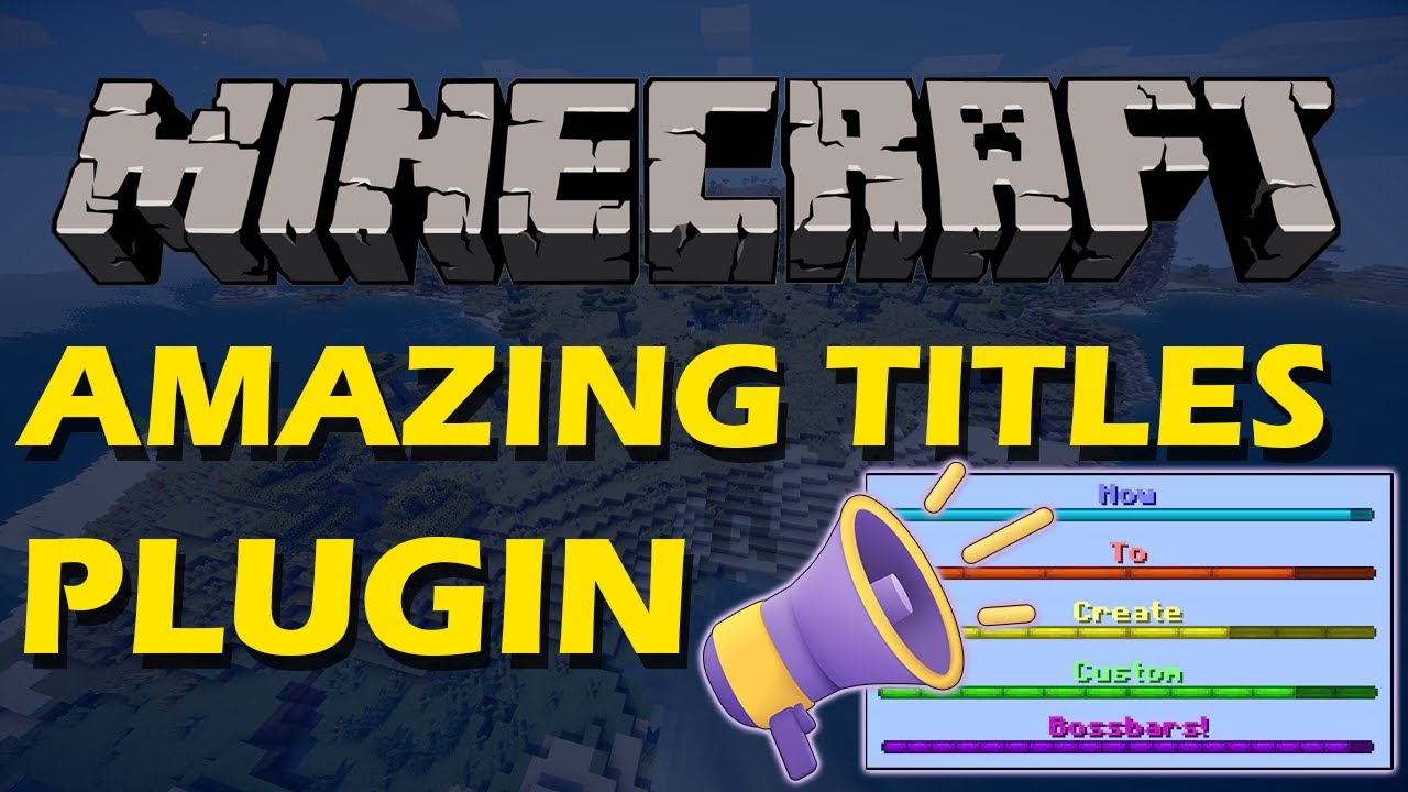Интерактивный конструктор сообщений в Minecraft с плагином Amazing Titles