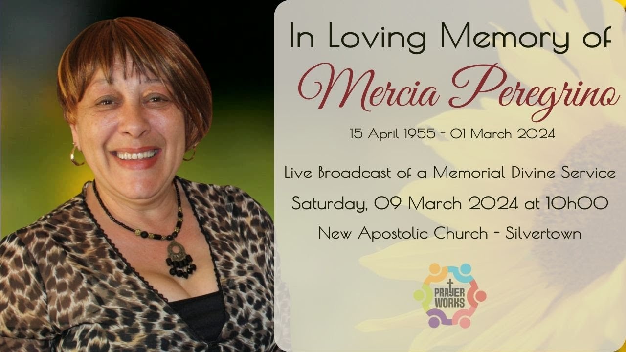 In Loving Memory of Mercia Peregrino  | 1955 - 2024