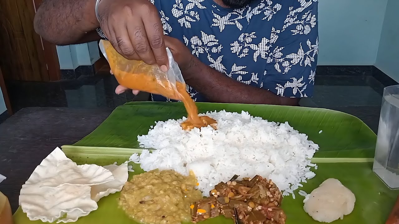 Veg meals eating tamil 😋|veg meals eating|meals eating|veg| @Chickenbiriyani-1998 