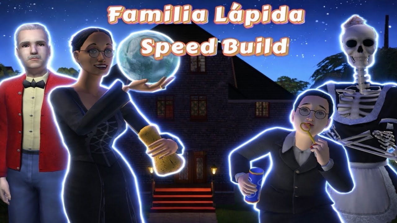 🪦 Renovando la casa más oscura de Los Sims 🪦 ||🕯️Familia Lápida SPEED BUILD 💀