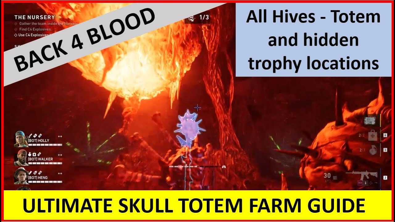 Back 4 Blood - FASTEST Skull Totem farming + Ultimate Hive guide + Totem and Trophy locations