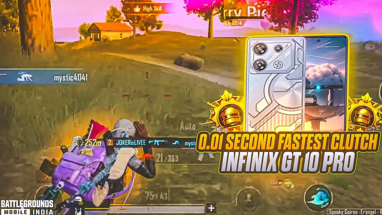 0.01 SECOND FASTEST CLUTCH 🔥• INFINIX GT 10 PRO ✅ PUBG/BGMI TEST 2025