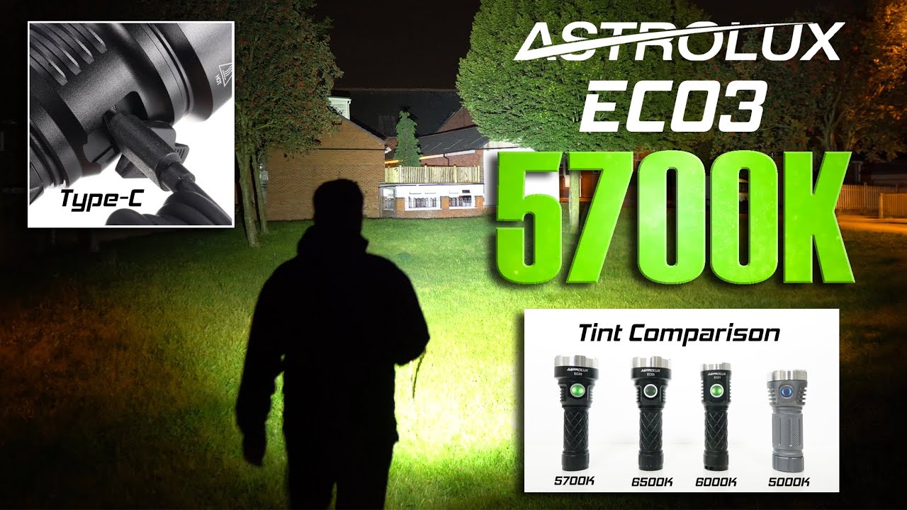 ASTROLUX EC03 now in 5700K - 6700 lumens - Type-C charging