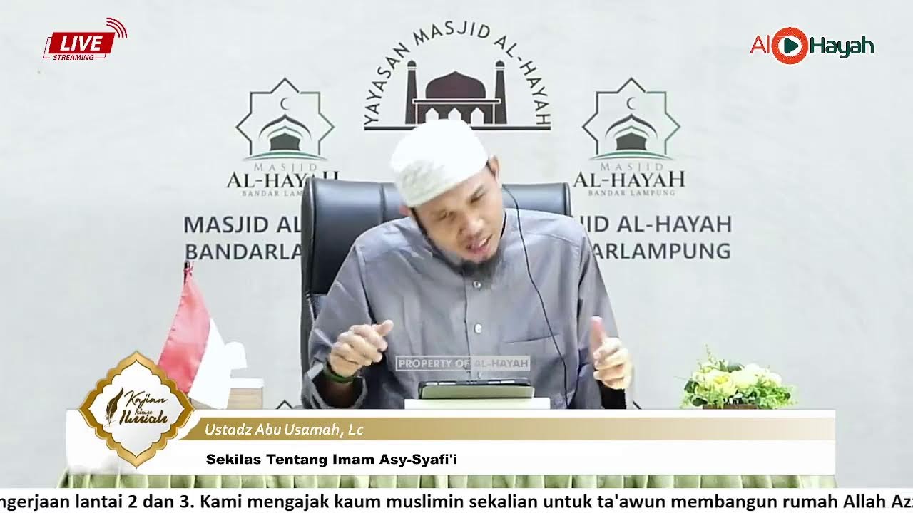 [LIVE] Ustadz Abu Usamah, Lc  -  Sekilas Tentang Imam Asy-Syafi'i