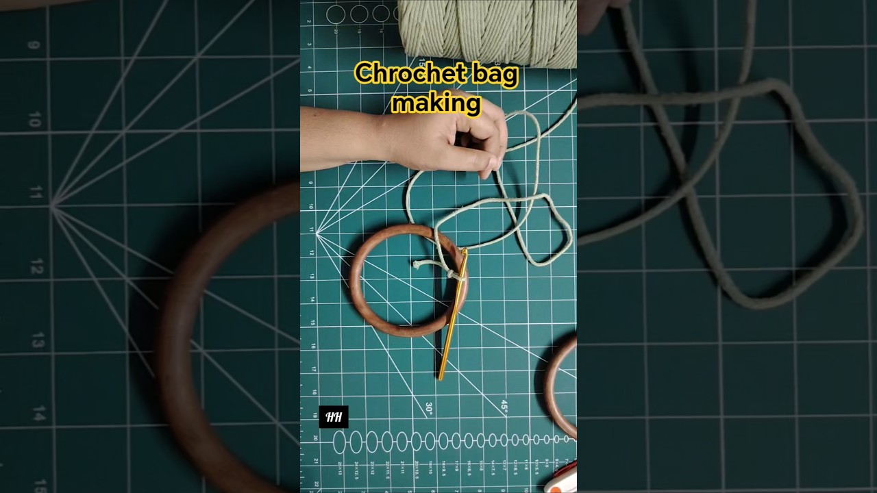 chrochet bag making