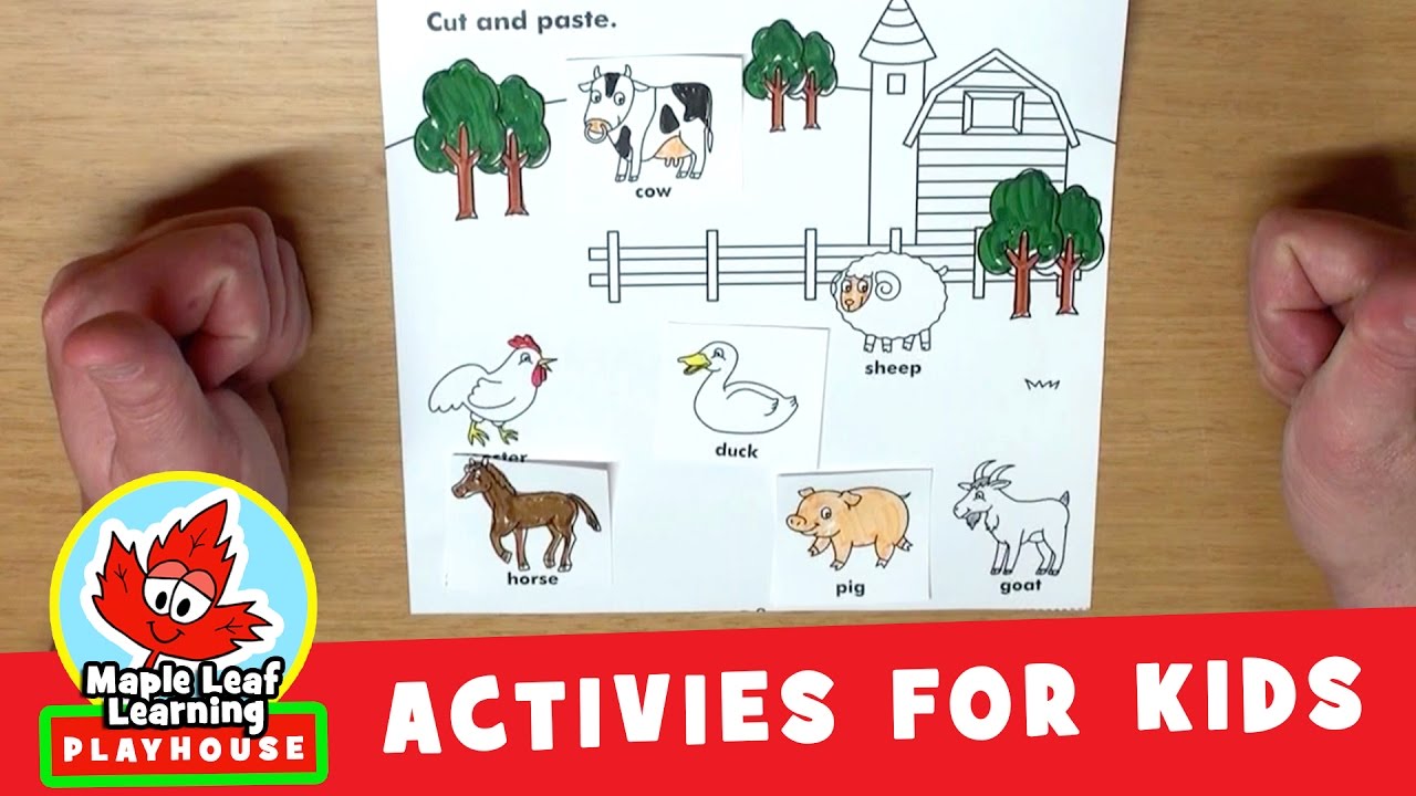 Farm Animal Activity for Kids | Maple Leaf Learning Playhouse