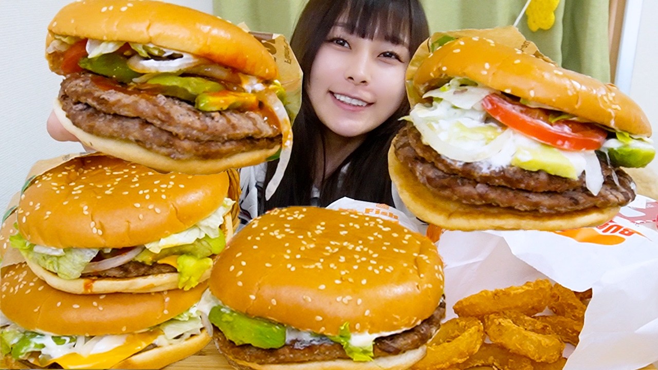 【大食い】バーガーキングの新商品アボカドシリーズ第二弾を爆食い🥑🥑🥑