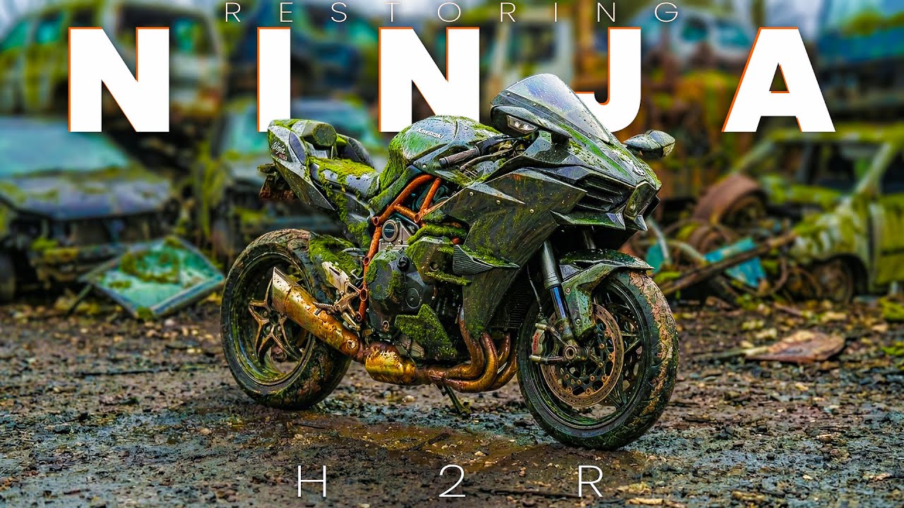Rusted Kawasaki Ninja H2R Reborn | ASMR Restoration