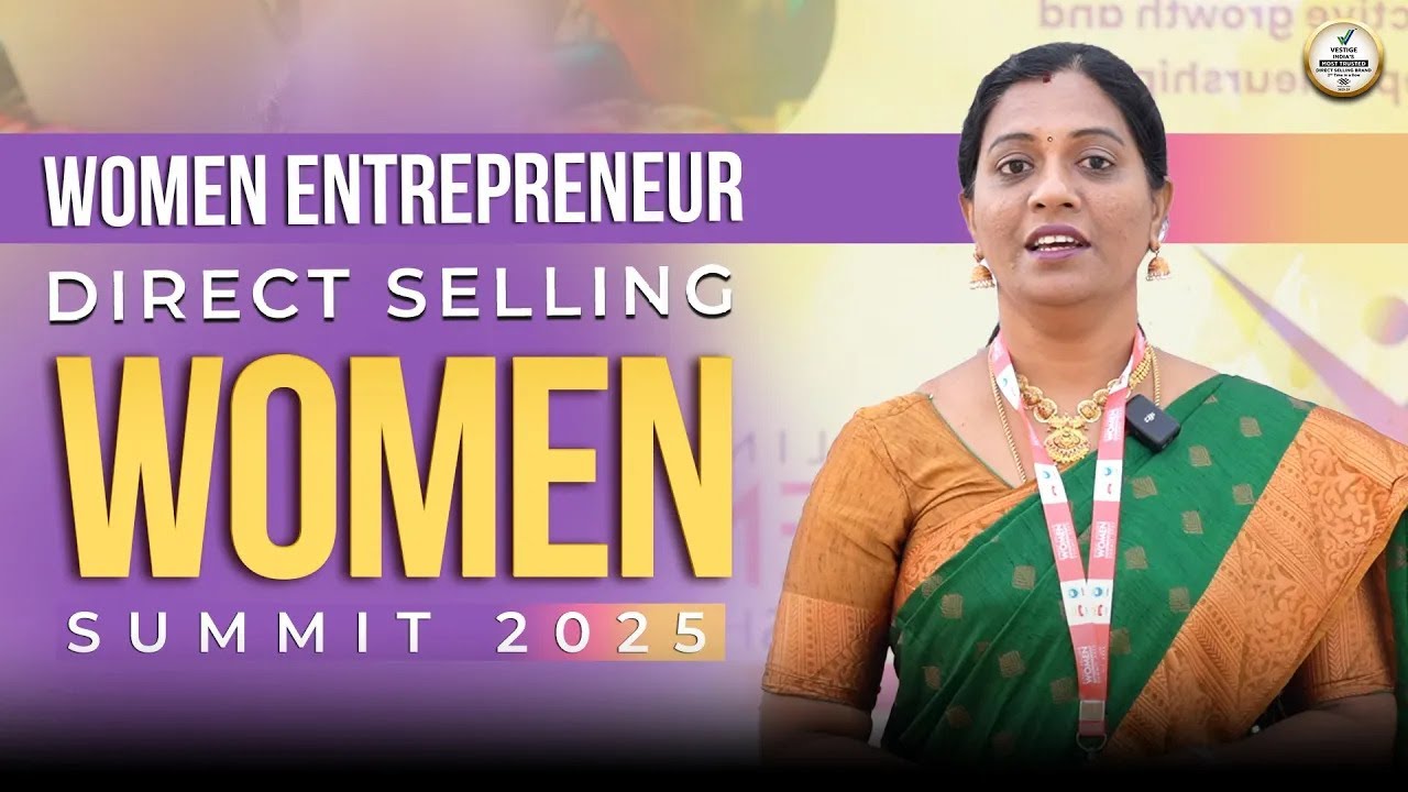 Ms. Sowjanya S - DCD Vestige - Awarded at Direct Selling Women Entrepreneurship Summit 2025