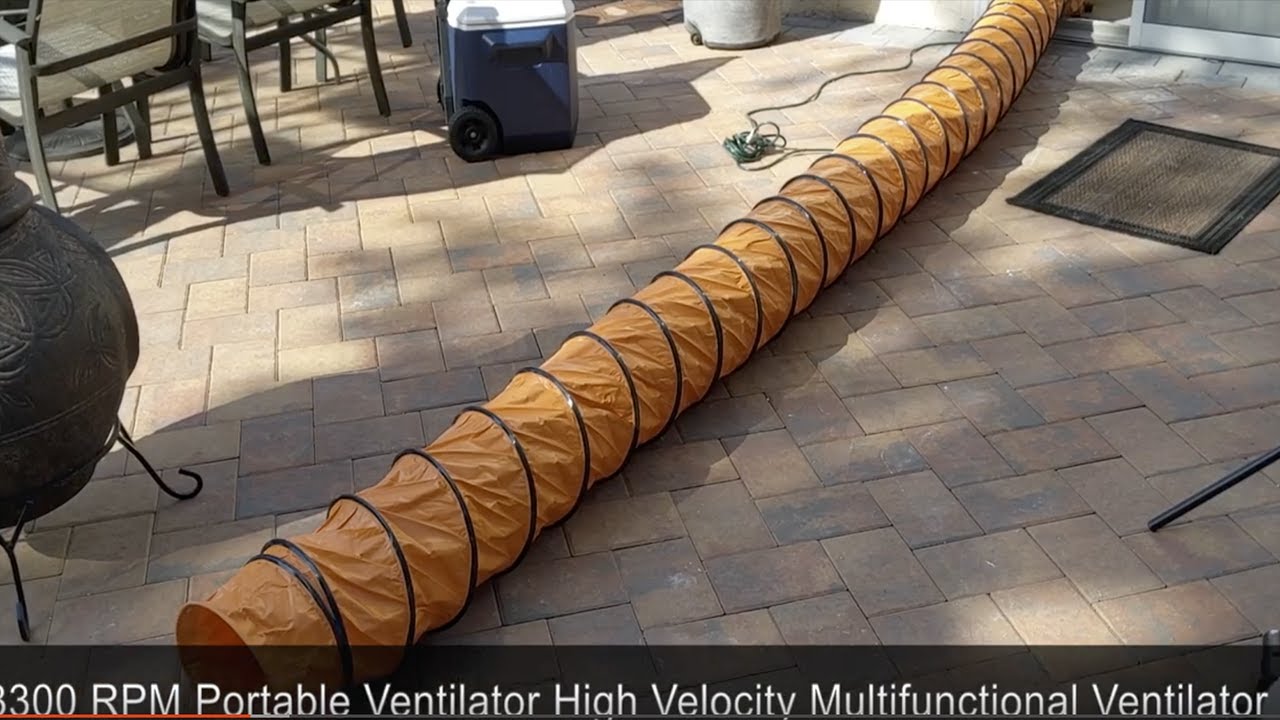 How to use the OrangeA Blower Fan 10 Inch Portable High Velocity Ventilation Fume Extractor