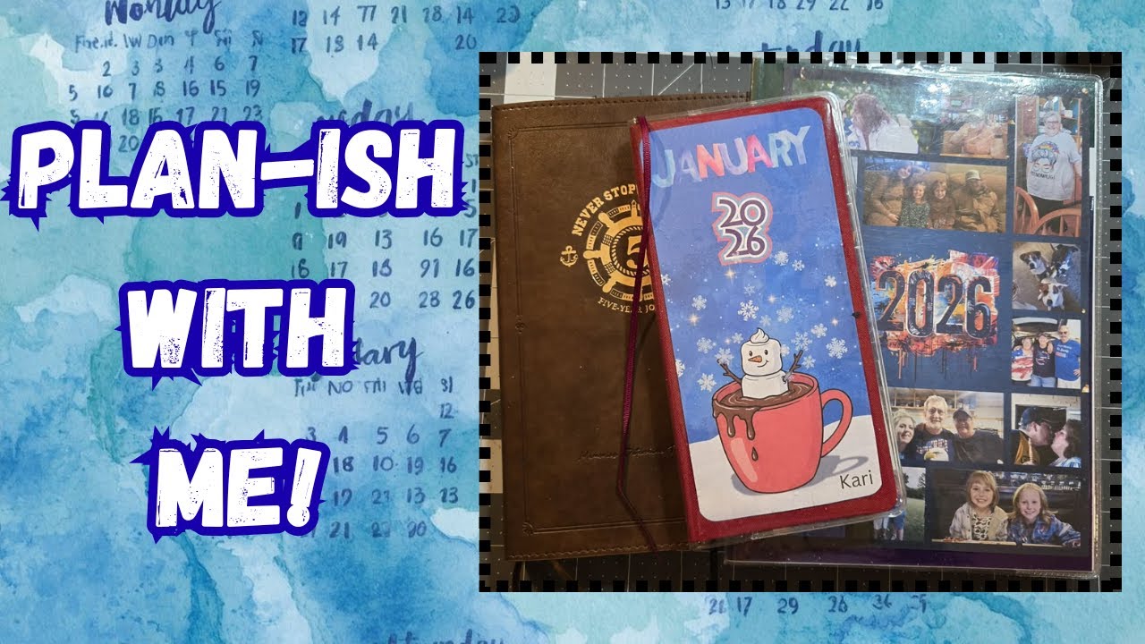 Plan-ISH with Me! || Setting up my Collage Monthly Calendar and My Faux-Weeks Planner.
