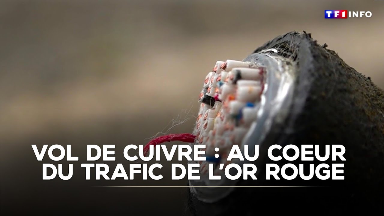 ENQUÊTE - Vol de cuivre : au coeur du trafic de l'or rouge｜TF1 INFO