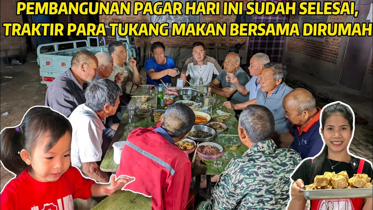 AJAK PARA PEKERJA MAKAN BERSAMA DIRUMAH, AKU MASAKIN MASAKAN ANDALANKU, HARI INI PEKERJAAN SELESAI