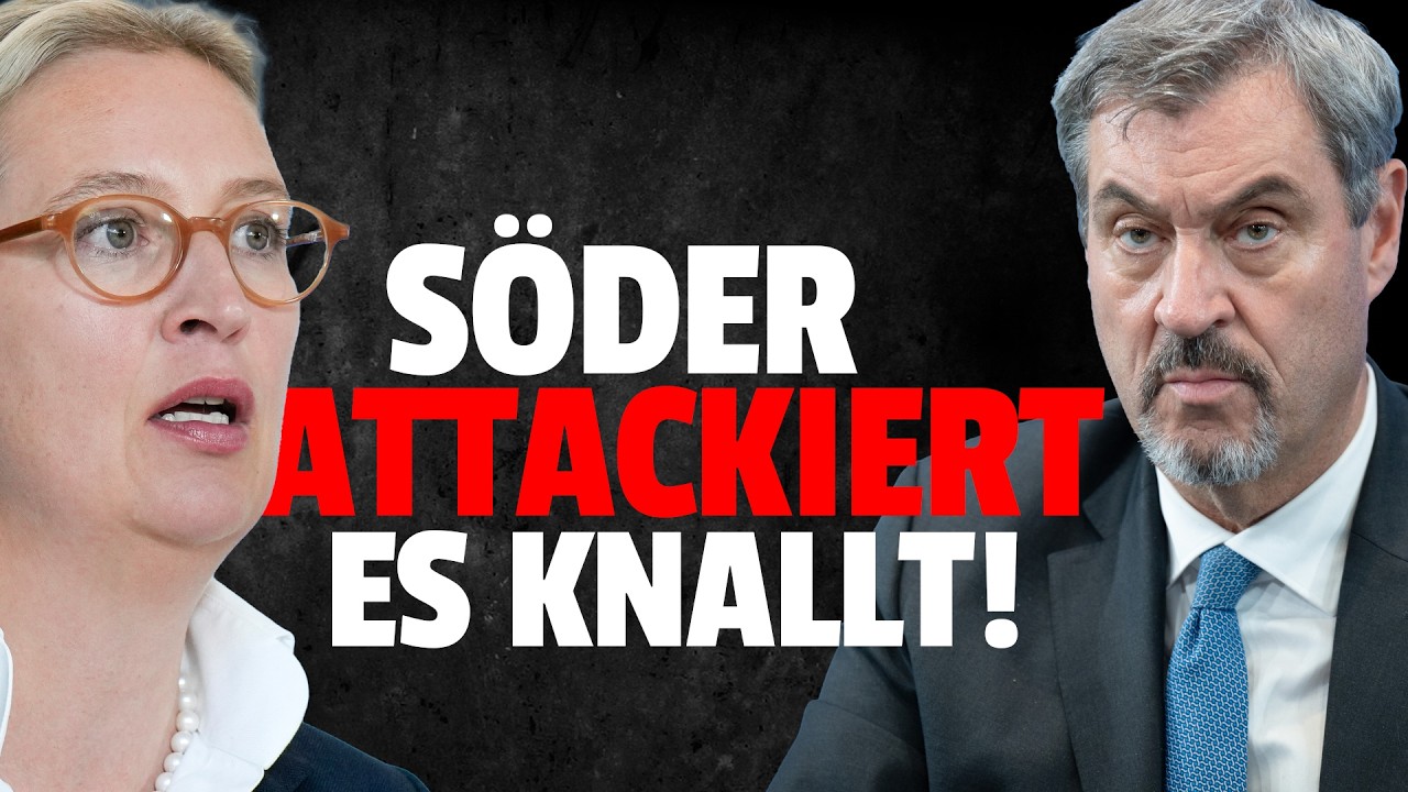 💥Söder geht der Stift und greift AfD an!