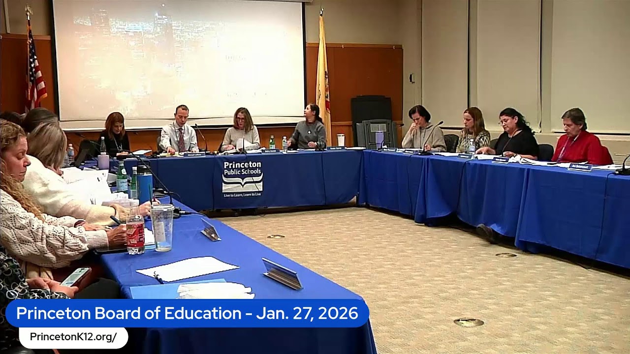 Princeton Board of Education - Jan. 27, 2026  at 7PM