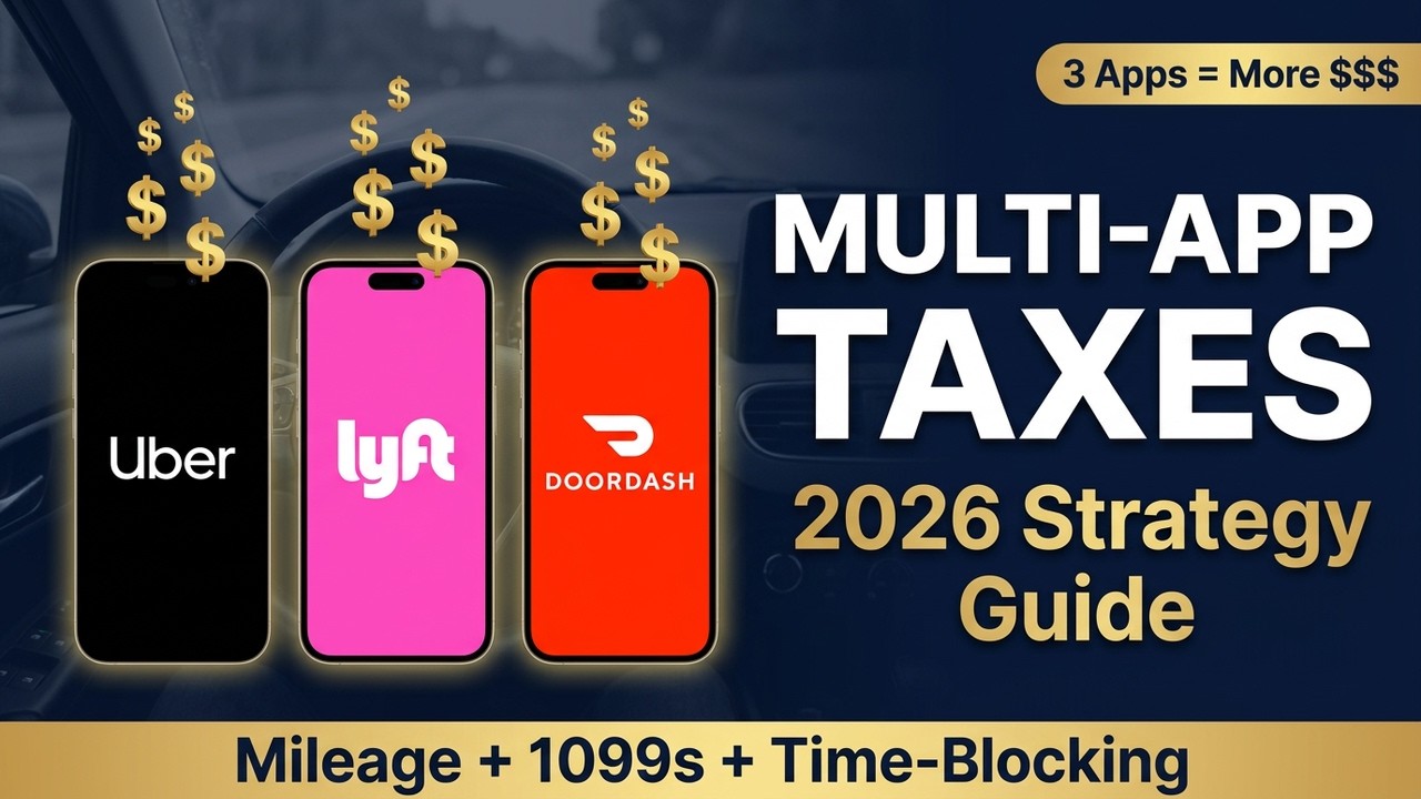 Multi-Apping Uber + Lyft + DoorDash: Tax & Income Strategy (2026)