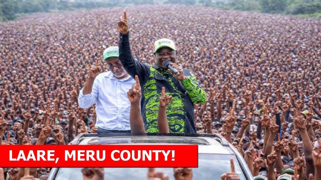 LIVE: Gachagua, Kalonzo and Other united opposition Mega Rally at Laare  Meru to popularise Wantam!
