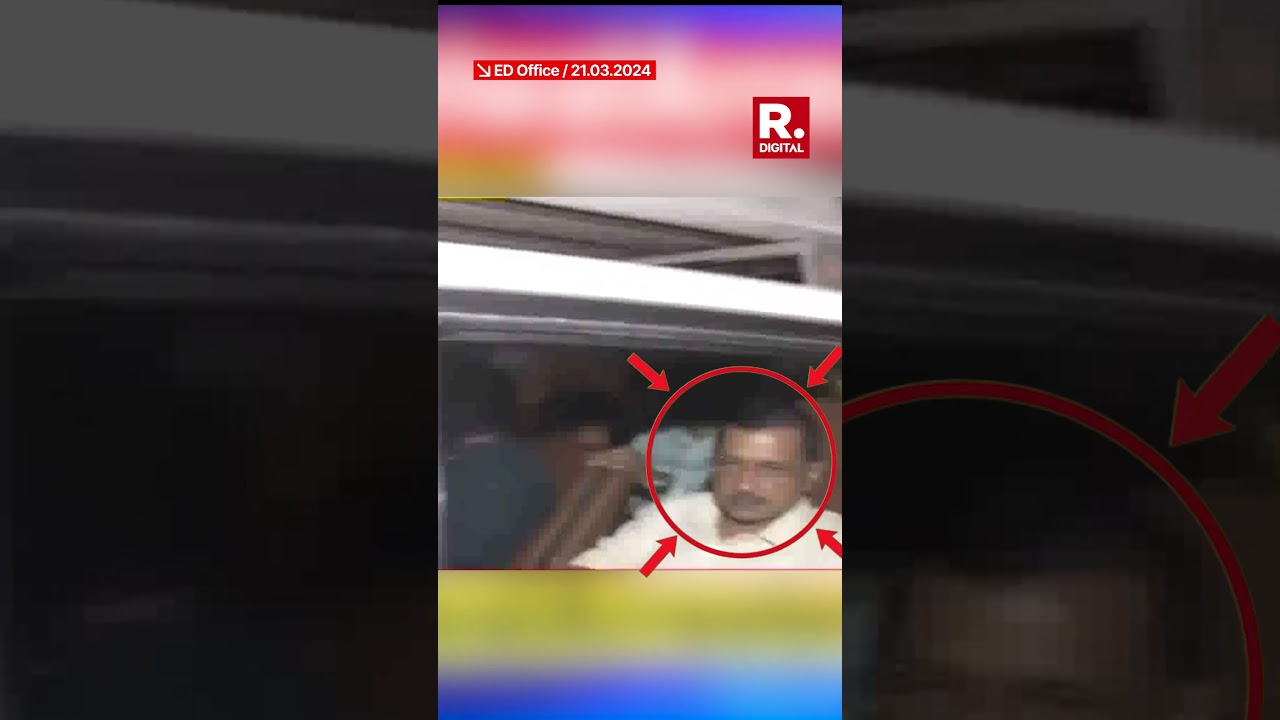 Watch: First Visuals Of Arvind Kejriwal After His Arrest; Delhi CM Taken To ED Office