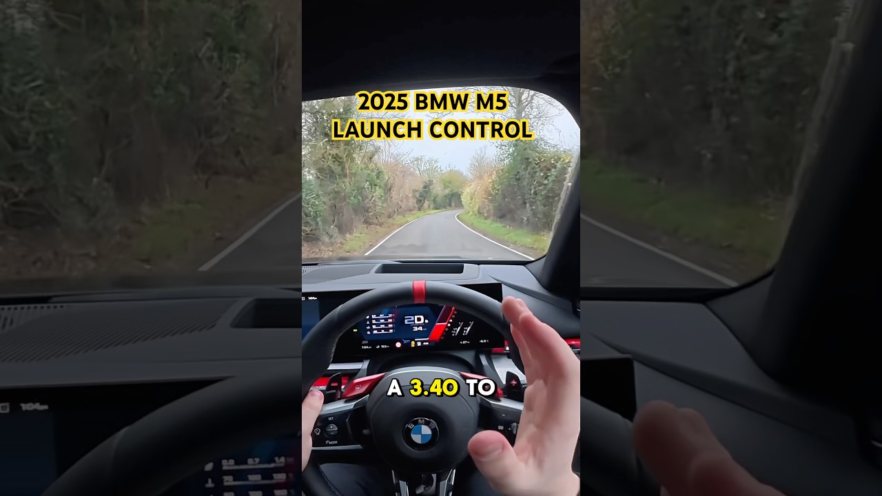 2025 BMW M5 Launch Control and 0-60mph