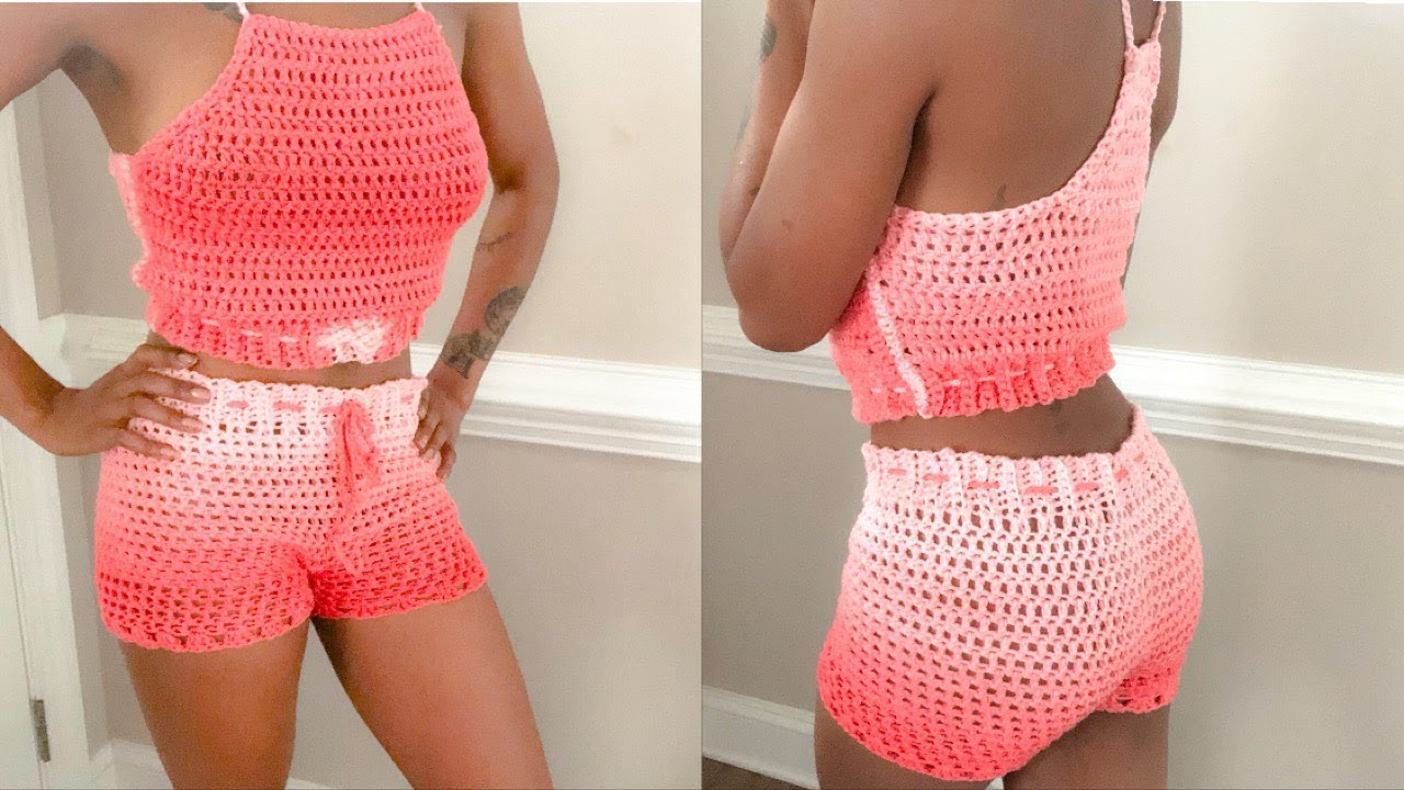 DIY Crochet Halter/Shorts Set | Naturally Danielle !