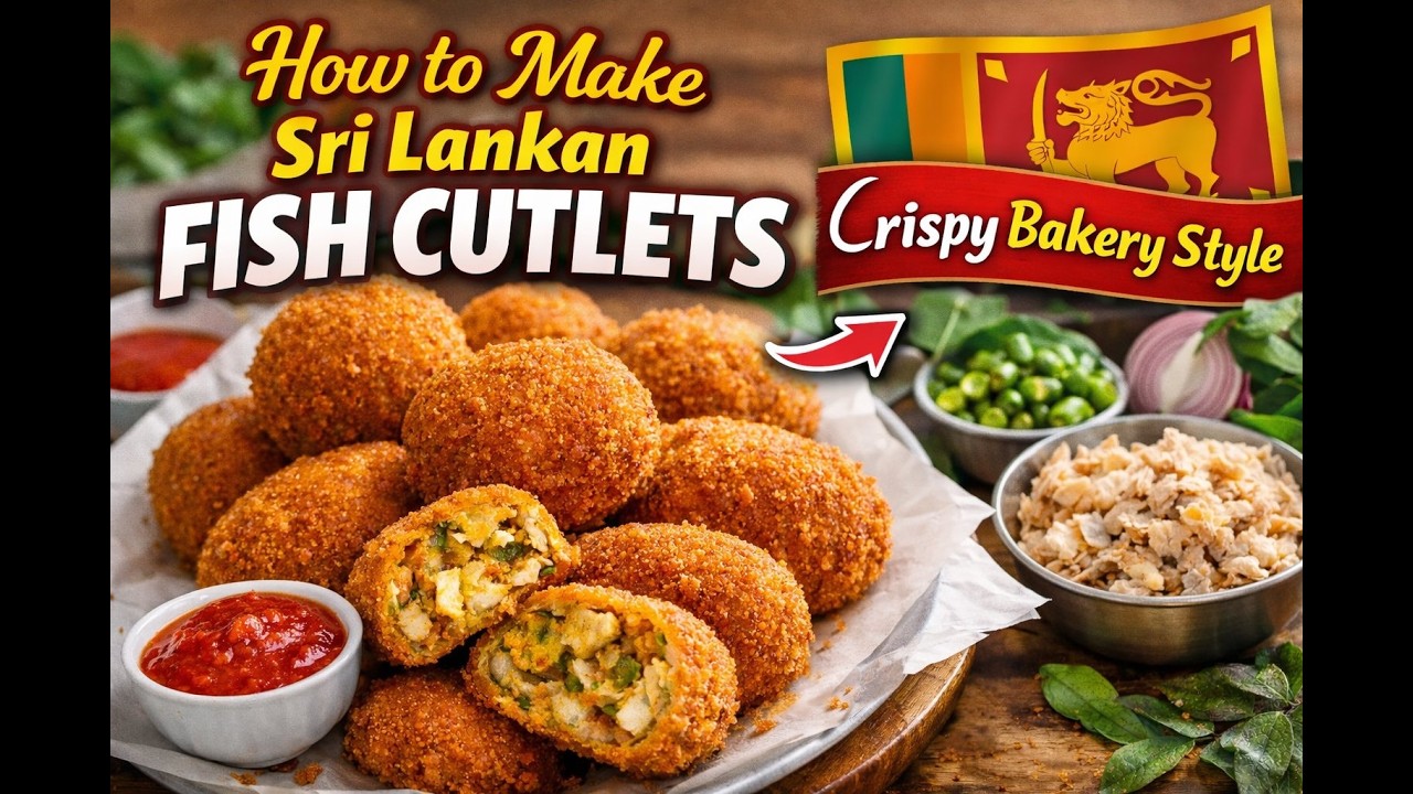 How to Make Sri Lankan Fish Cutlets | Crispy Bakery Style