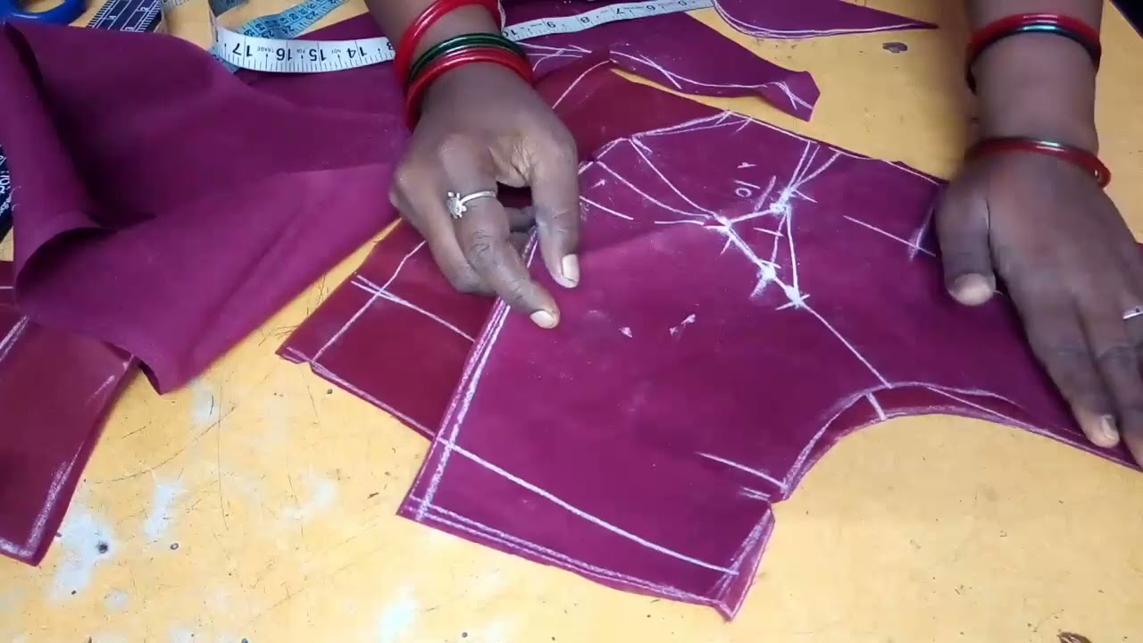 Blouse front cup shape & patti  in perfect cutting for self measurements