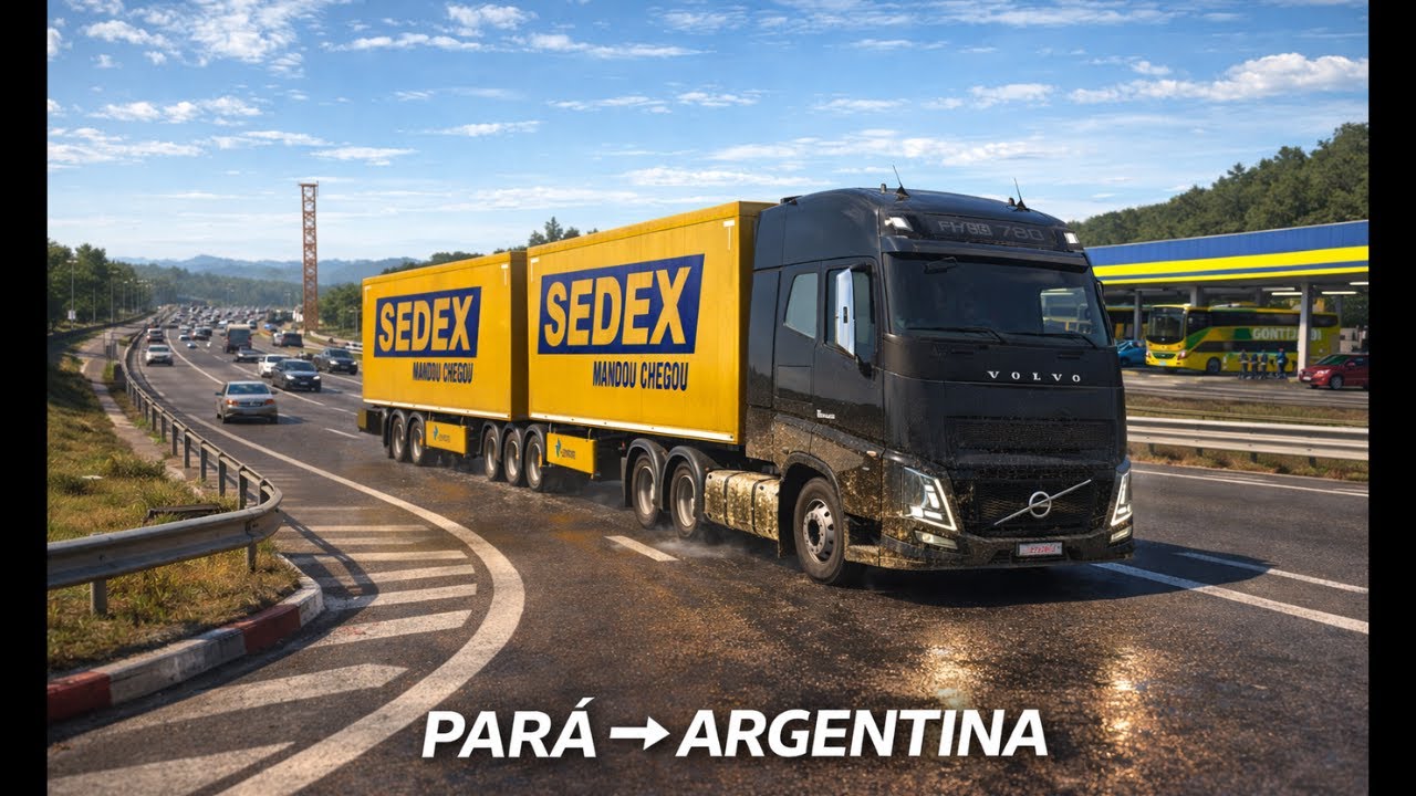 CONTINUANDO A TRAVESSIA | PARÁ → ARGENTINA – EP. 6 | BITREM SEDEX | ETS2