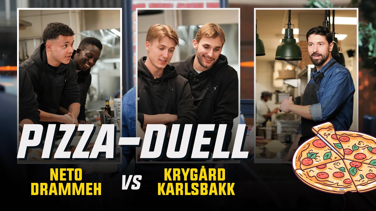Pizza-duell: Krygård og Karlsbakk vs. Drammeh og Neto