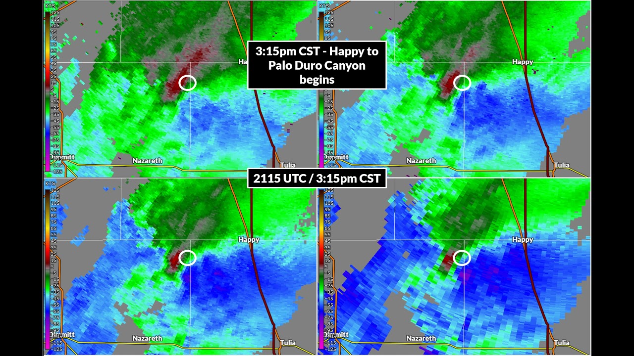 Radar Velocity Data from March 13th, 2021 Tornadoes - With Narration