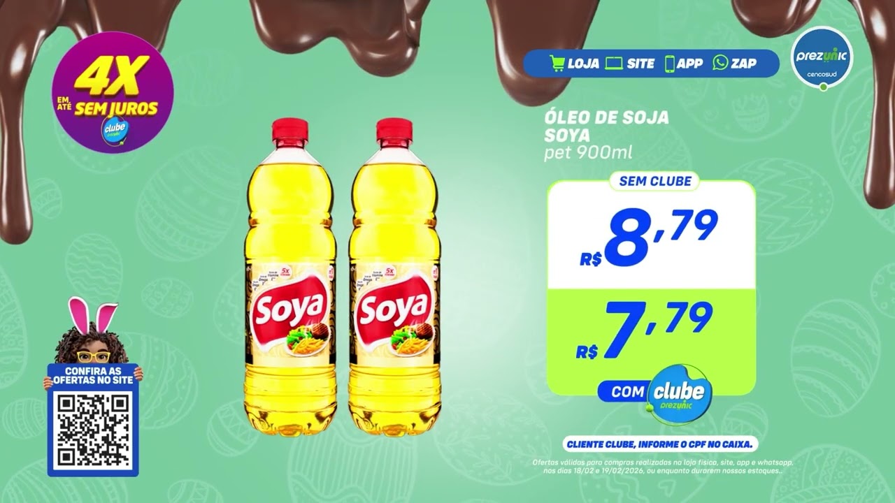 PÁSCOA PREZUNIC - Ofertas válidas para os dias 18 e 19/02