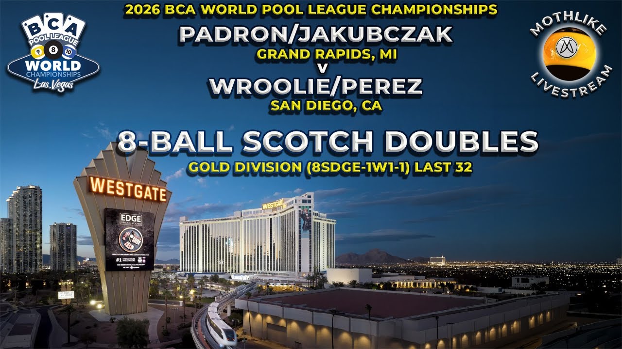 Padron/Jakubczak v Wroolie/Perez | BCA Scotch Doubles (Gold) - Last 32