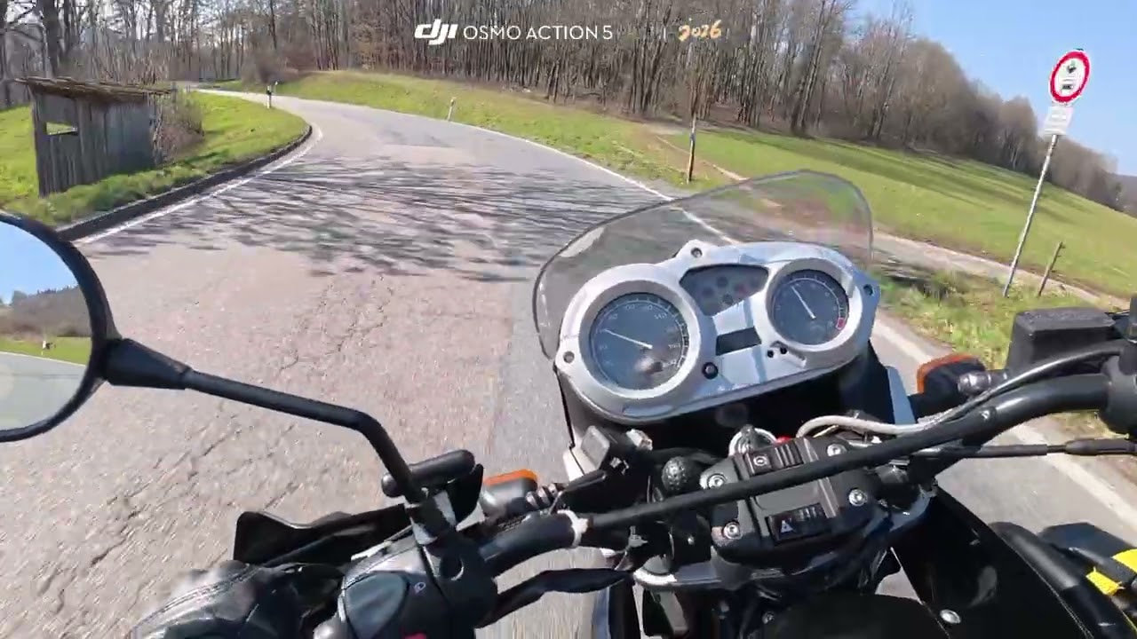 Hier wurden früher Rennen gefahren! Zotzenbach mit dem Motorrad