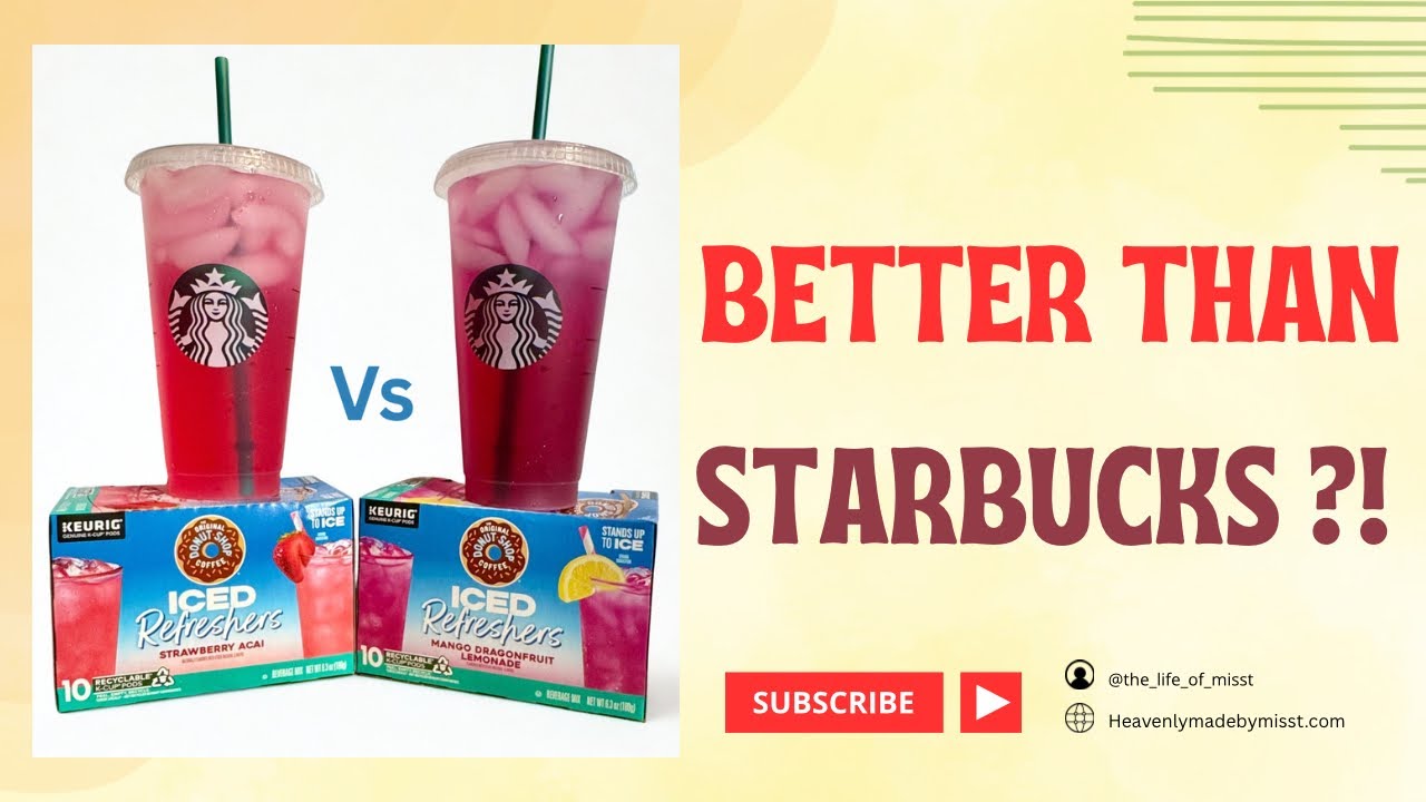 Tried Donut Shop Coffee Refreshers… Are They Better Than Starbucks?!