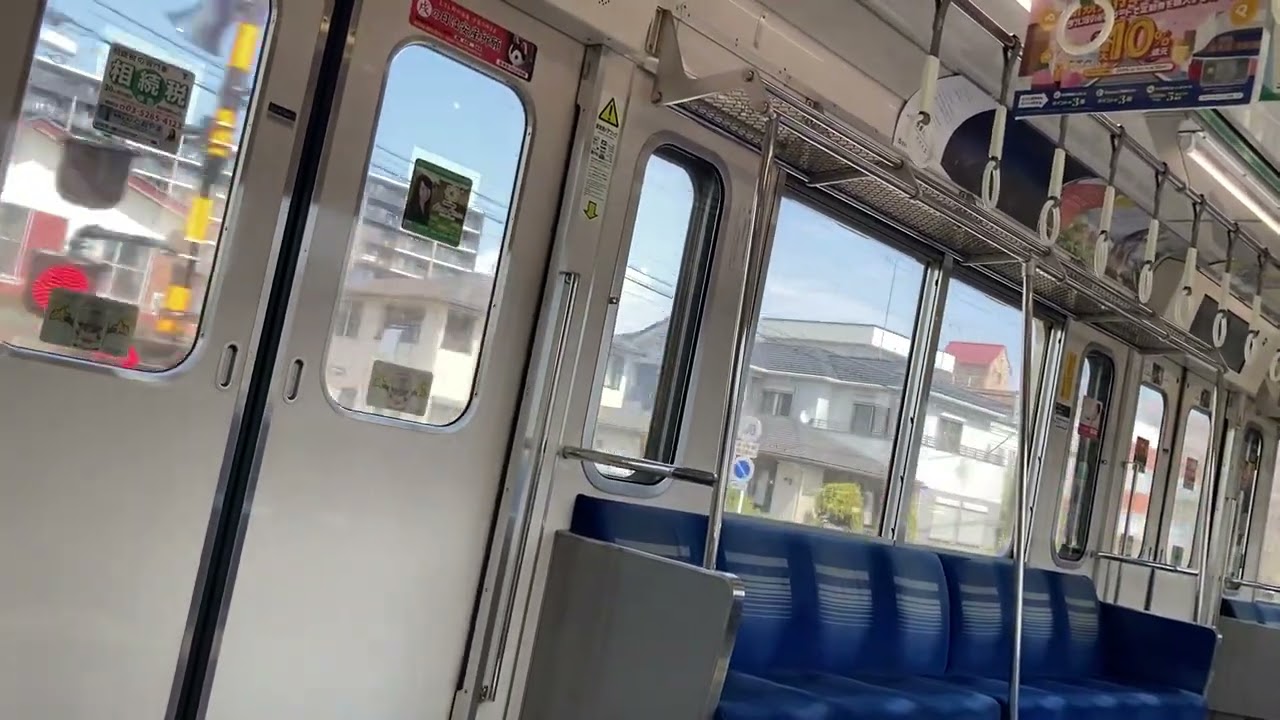 西武6000系狭山市〜本川越 車内&走行音 (三菱フルSiC）