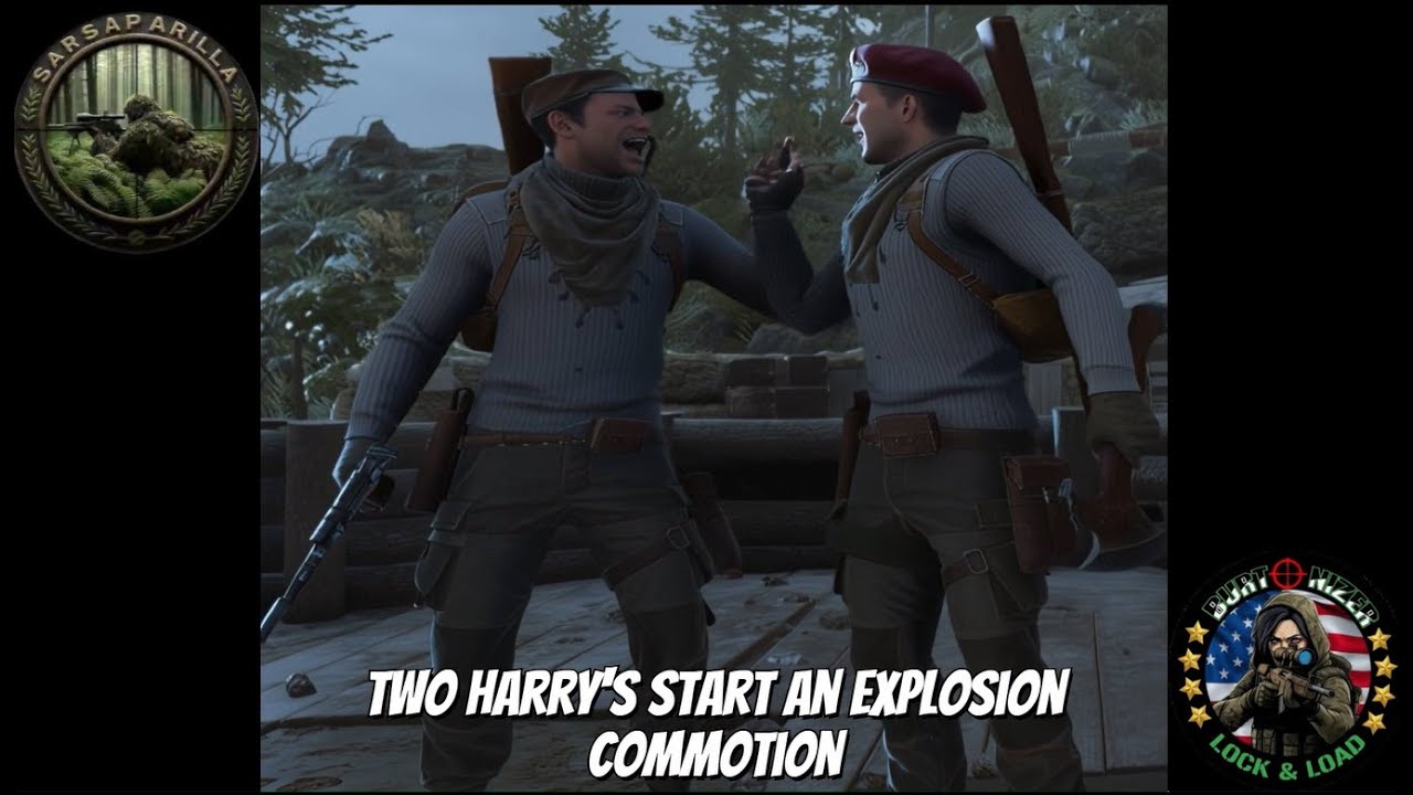 Festung Guernsey Goes BOOM! 70 NPCs in a Chain Reaction!  #gaming #sniperelite #explosion #funny