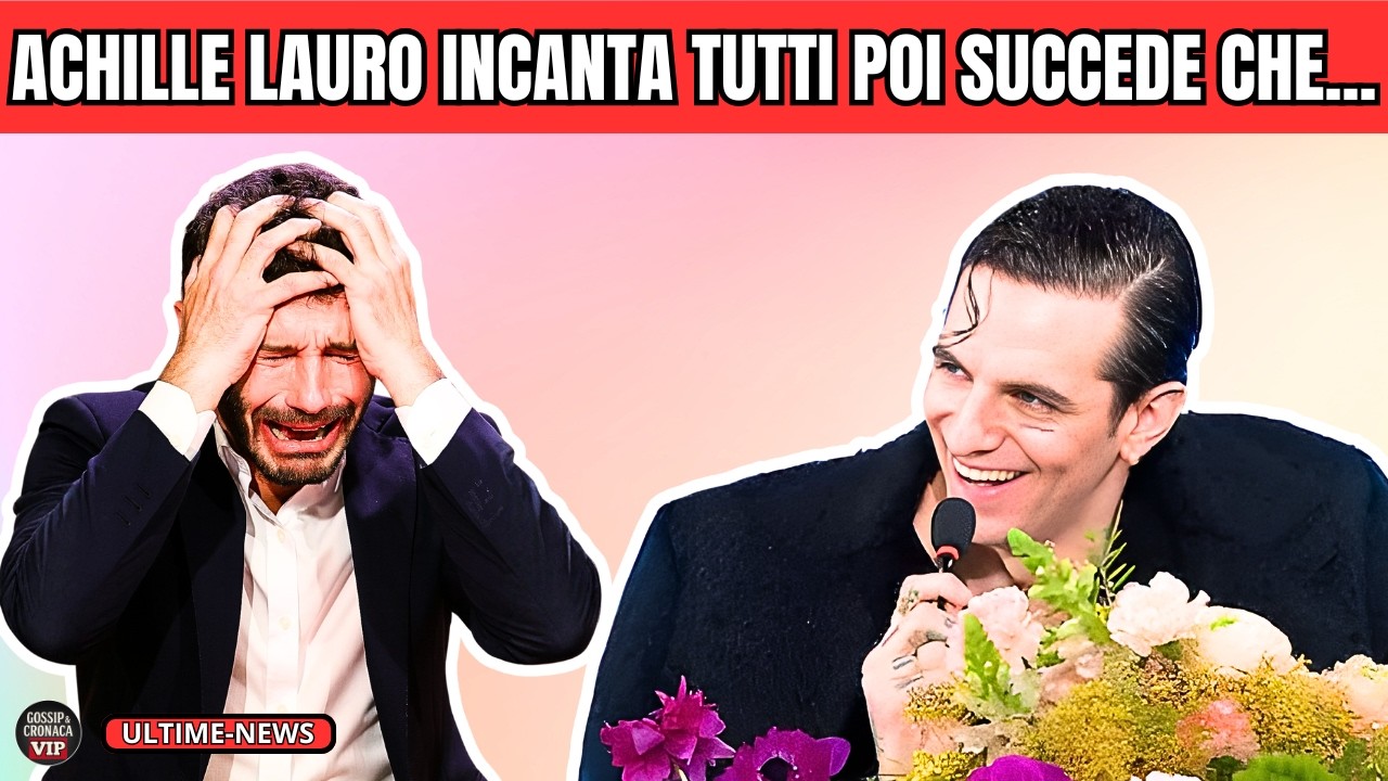 SANREMO 2026: ACHILLE LAURO STUPISCE DOPO LA SUA ESIBIZIONE E POI STEFANO DE MARTINO MA CAPITA CHE…