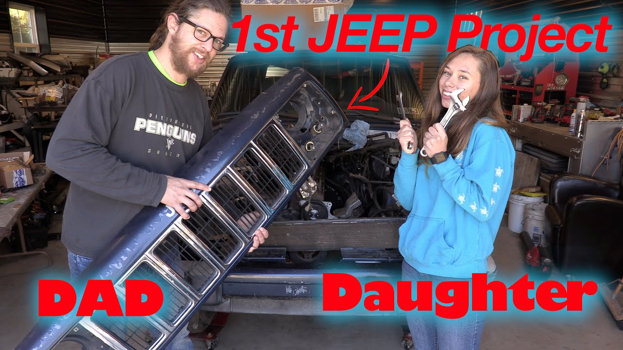[ep1]Can we fix this Jeep XJ ? - My daughters first car needs a motor. #BetsyRossXJ #jeepxj
