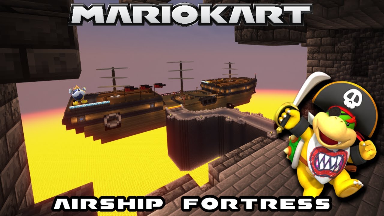 DS Airship Fortress REMADE in Minecraft! (Mario Kart DS)