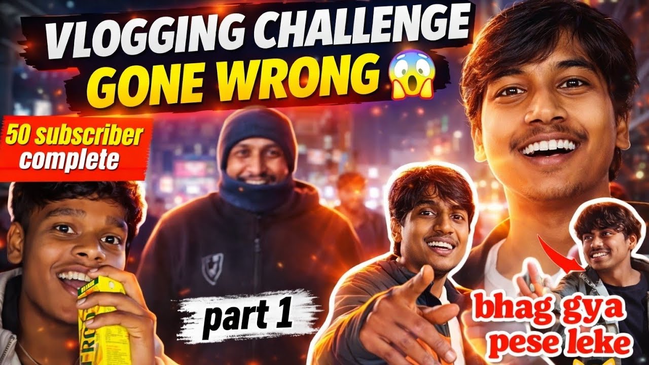 Market Vlogging Challenge sahil vs Shiva! 💸 | 50 Subscriber Momos Party 🥟 (Part 1)