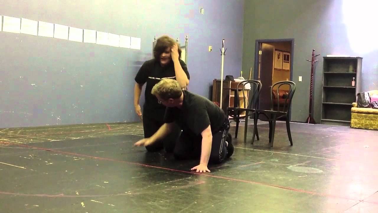 Dirty Blonde - Cygnet Theatre - Wrestling Rehearsal