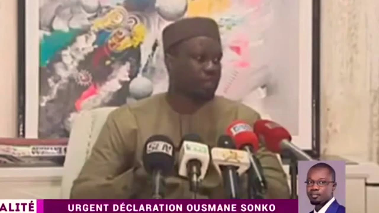 OUSMANE SONKO sur “l’affaire “Sweet Beauté” voici l’intégralité de sa Declaration