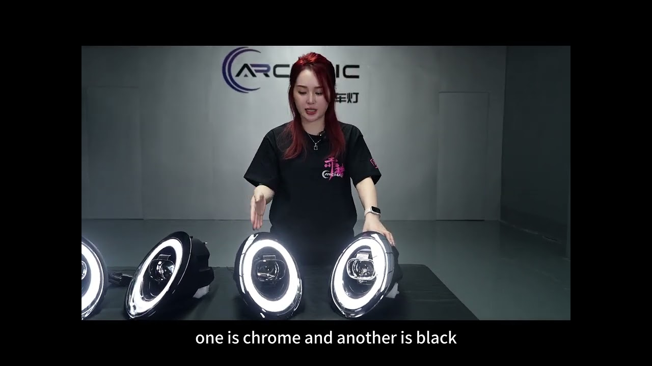 Difference Between Chrome and Black Version For Archaic R50 R52 R53 Modified Headlight